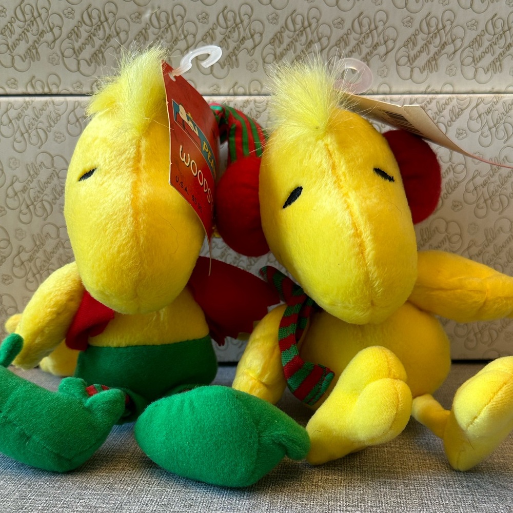 HALLMARK PEANUTS WOODSTOCK PLUSH SET 8" TALL NWT 2004